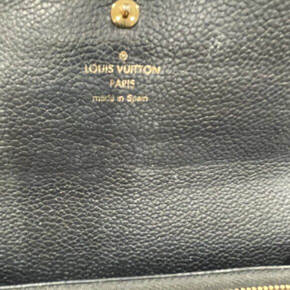 Louis Vuitton Monogram Empreinte Portefeuille Sarah Wallet Black (JB1120) - Picture 12 of 14
